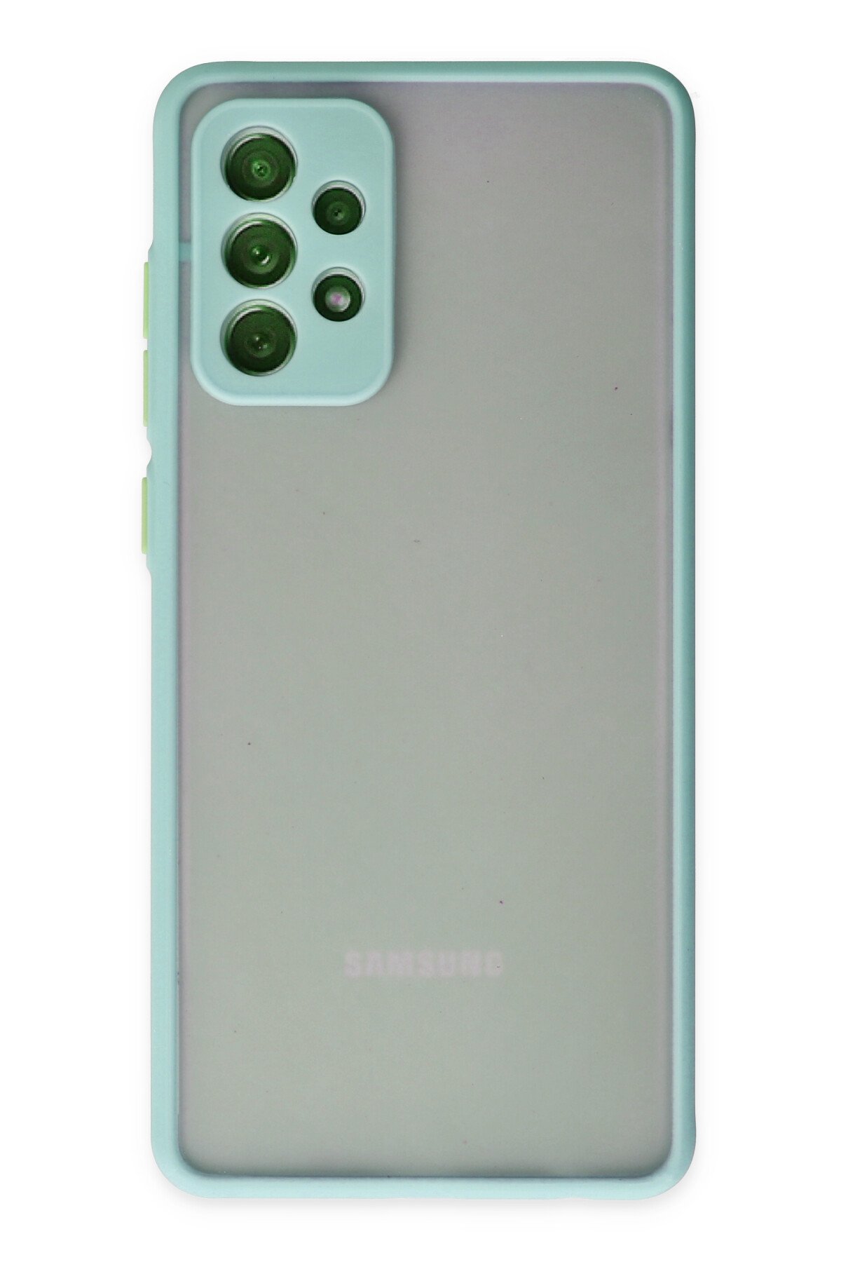  Samsung Galaxy A72 Kılıf Montreal Silikon Kapak - Turkuaz