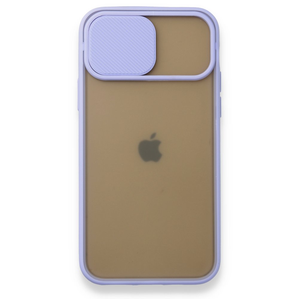 iPhone 11 Pro Kılıf Palm Buzlu Kamera Sürgülü Silikon - Lila