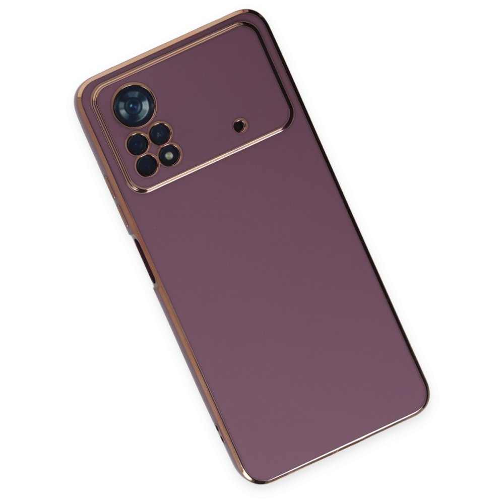  Xiaomi Poco X4 Pro 5G Kılıf Volet Silikon - Mor