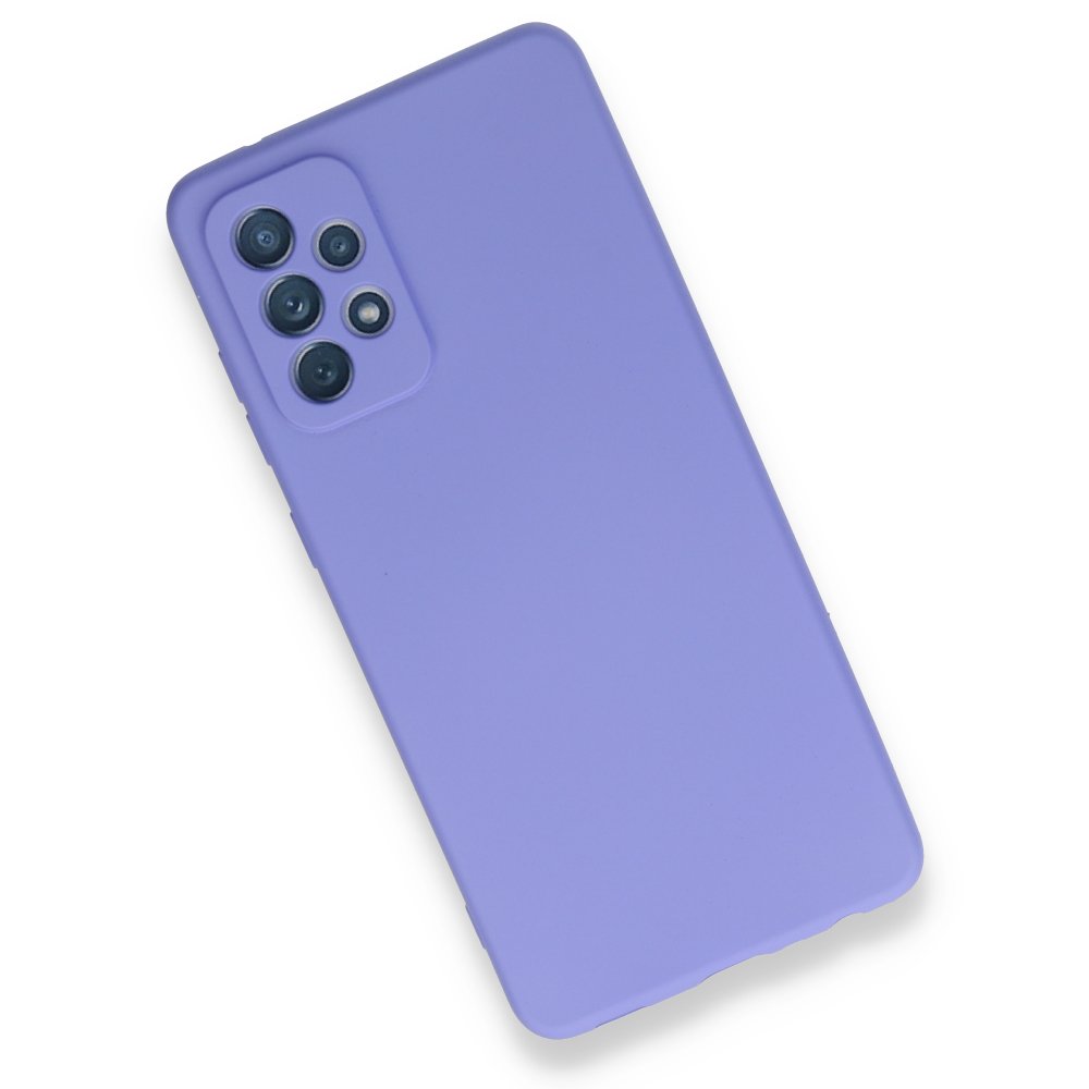  Samsung Galaxy A72 Kılıf First Silikon - Lila