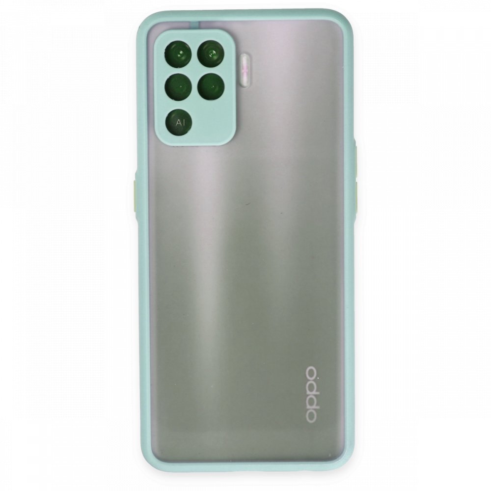  Oppo Reno 5 Lite Kılıf Montreal Silikon Kapak - Turkuaz