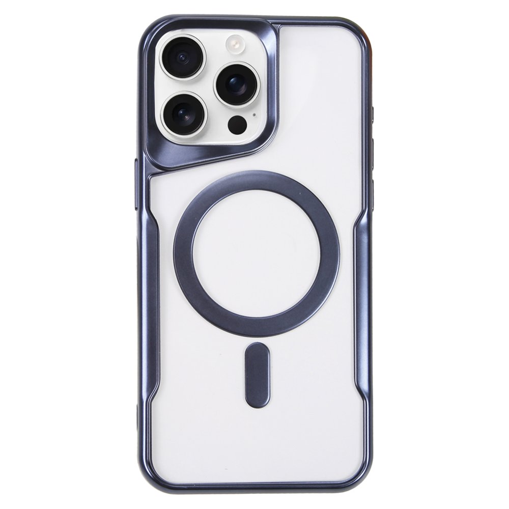  iPhone 16 Pro Max Kılıf Boyi Magsafe Silikon Kapak - Lacivert