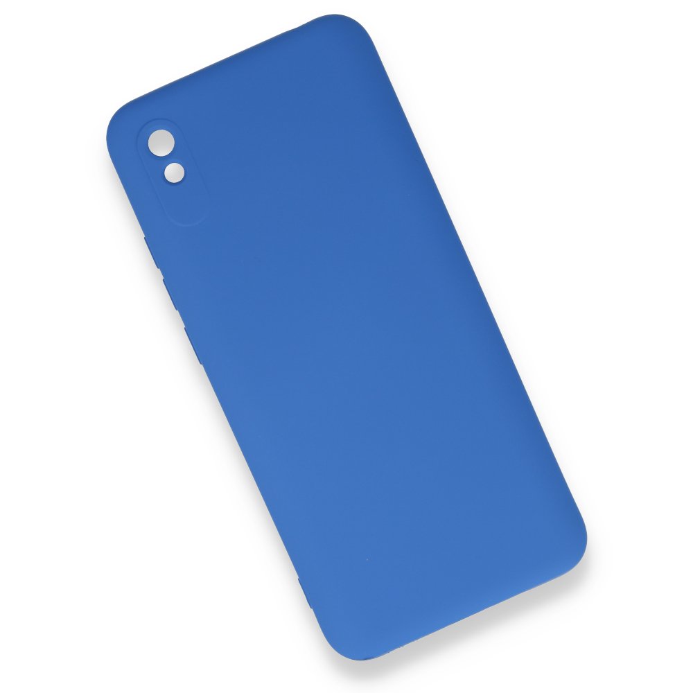 Redmi 9A Kılıf Nano içi Kadife Silikon - Mavi Redmi 9A Kılıf Nano içi Kadife Silikon - Mavi