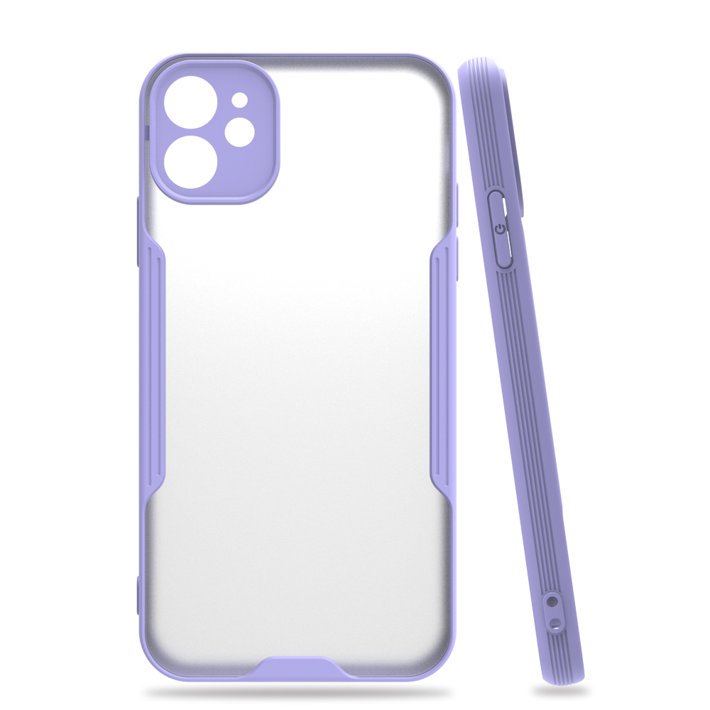  iPhone 11 Kılıf Platin Silikon - Lila