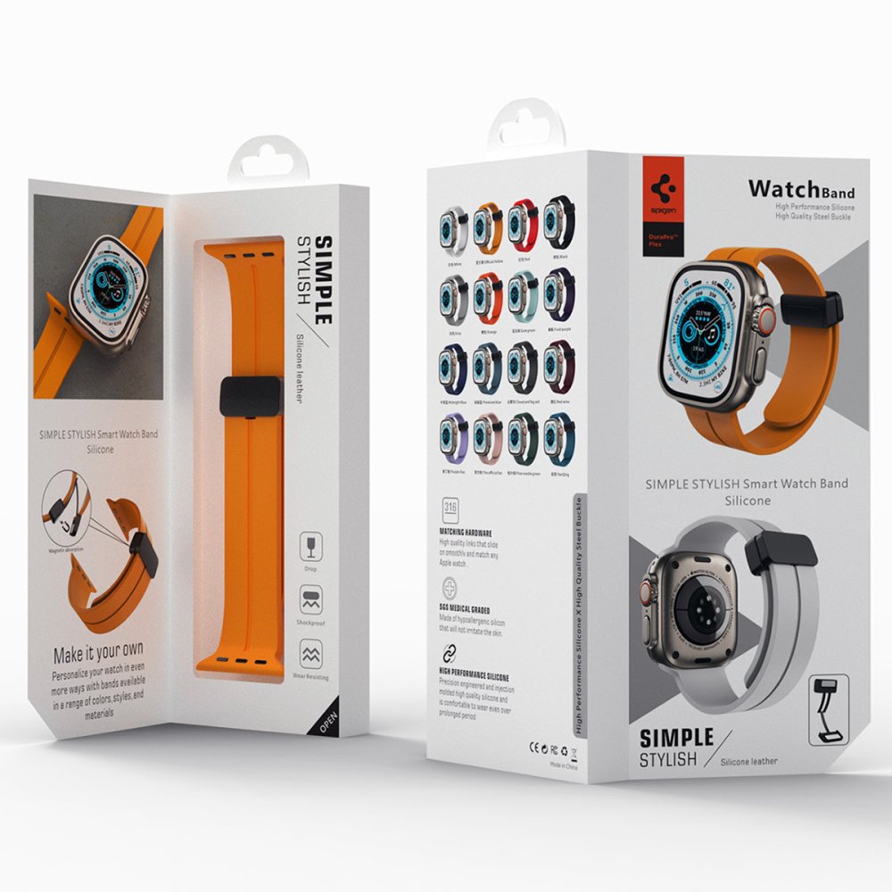  Apple Watch 38mm KR412 Elegance Stylısh Kordon - Lila