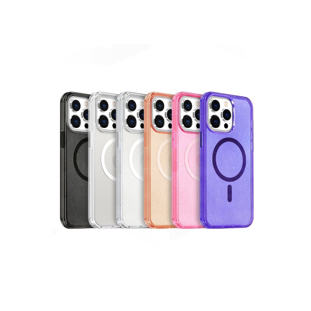 iPhone 16 Pro Kılıf Glow Magsafe Kapak - Mor  iPhone 16 Pro Kılıf Glow Magsafe Kapak - Mor