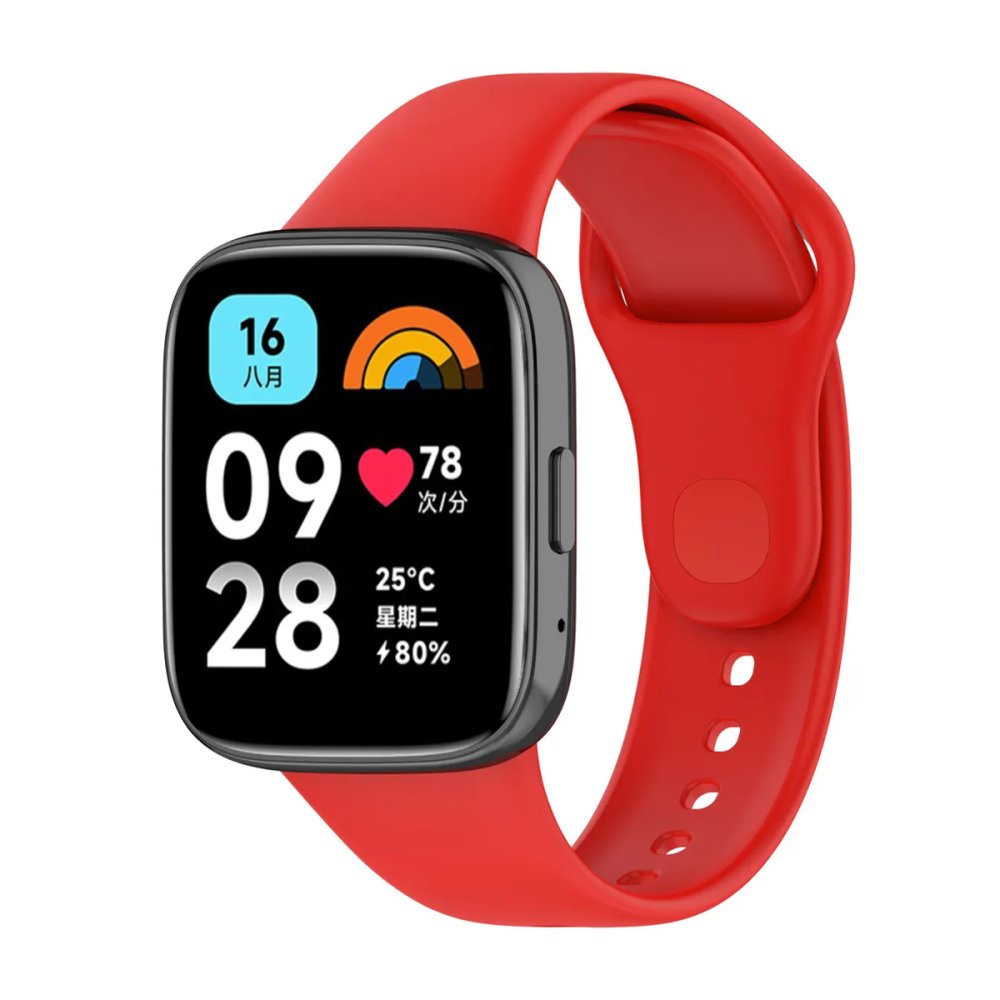 Redmi Watch 3 Active Klasik Kordon - Kırmızı