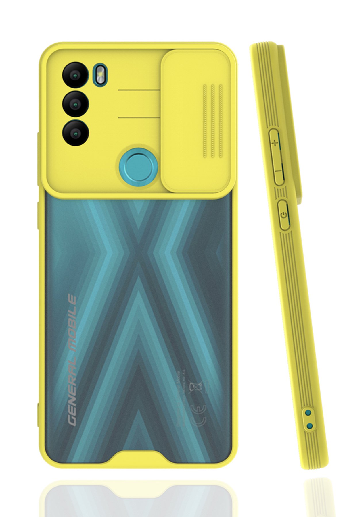  General Mobile GM 21 Plus Kılıf Platin Kamera Koruma Silikon - Sarı