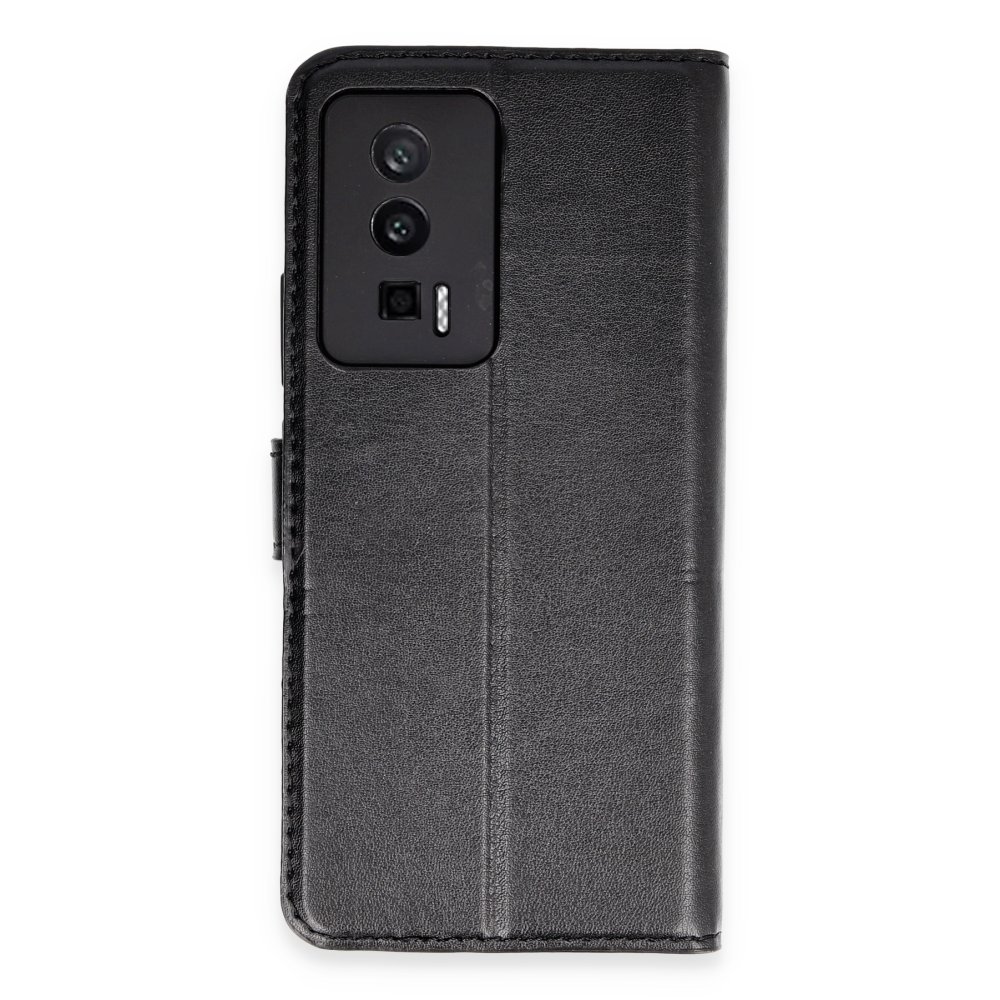 Xiaomi Poco F5 Pro Kılıf Trend S Plus Kapaklı Kılıf - Siyah  Xiaomi Poco F5 Pro Kılıf Trend S Plus Kapaklı Kılıf - Siyah