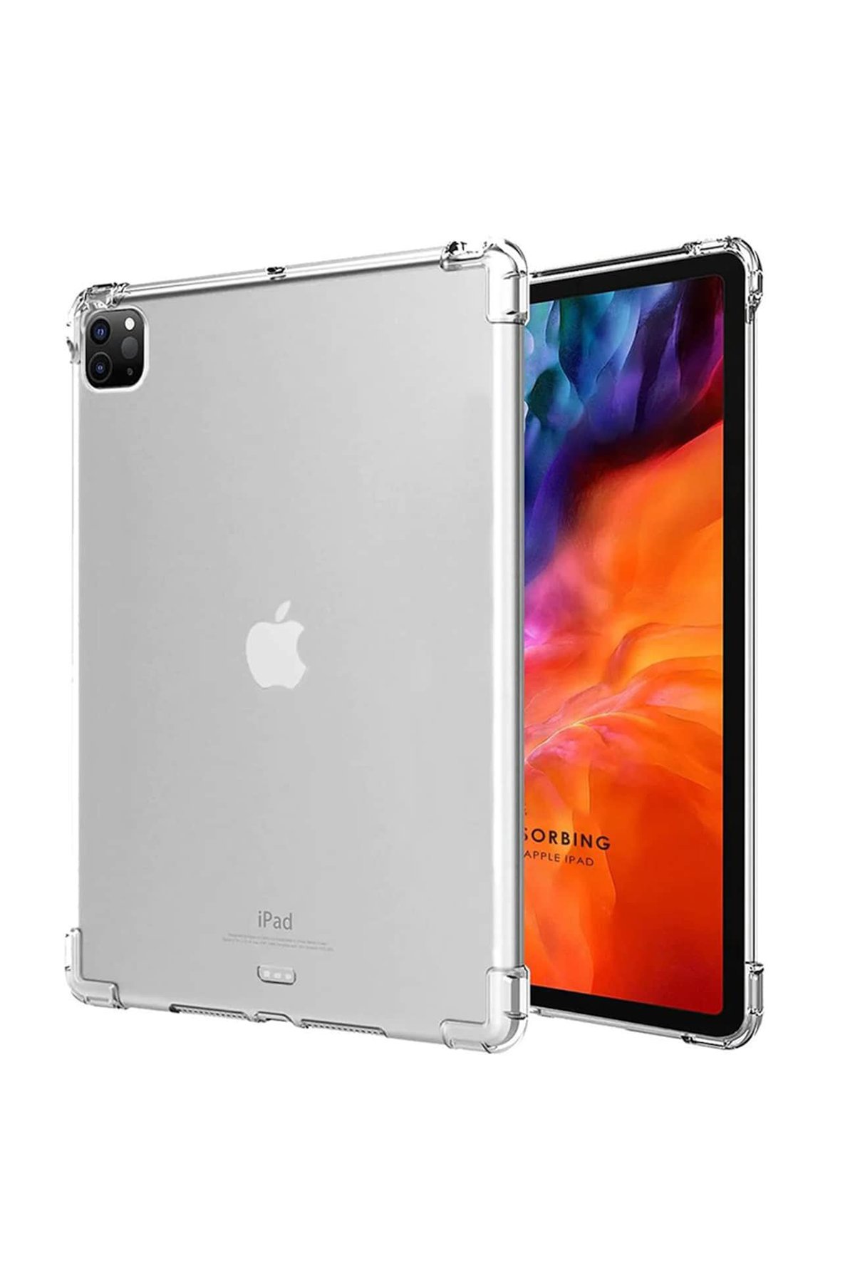  iPad Pro 11 (2020) Kılıf Anti Şeffaf Tablet Silikon - Şeffaf