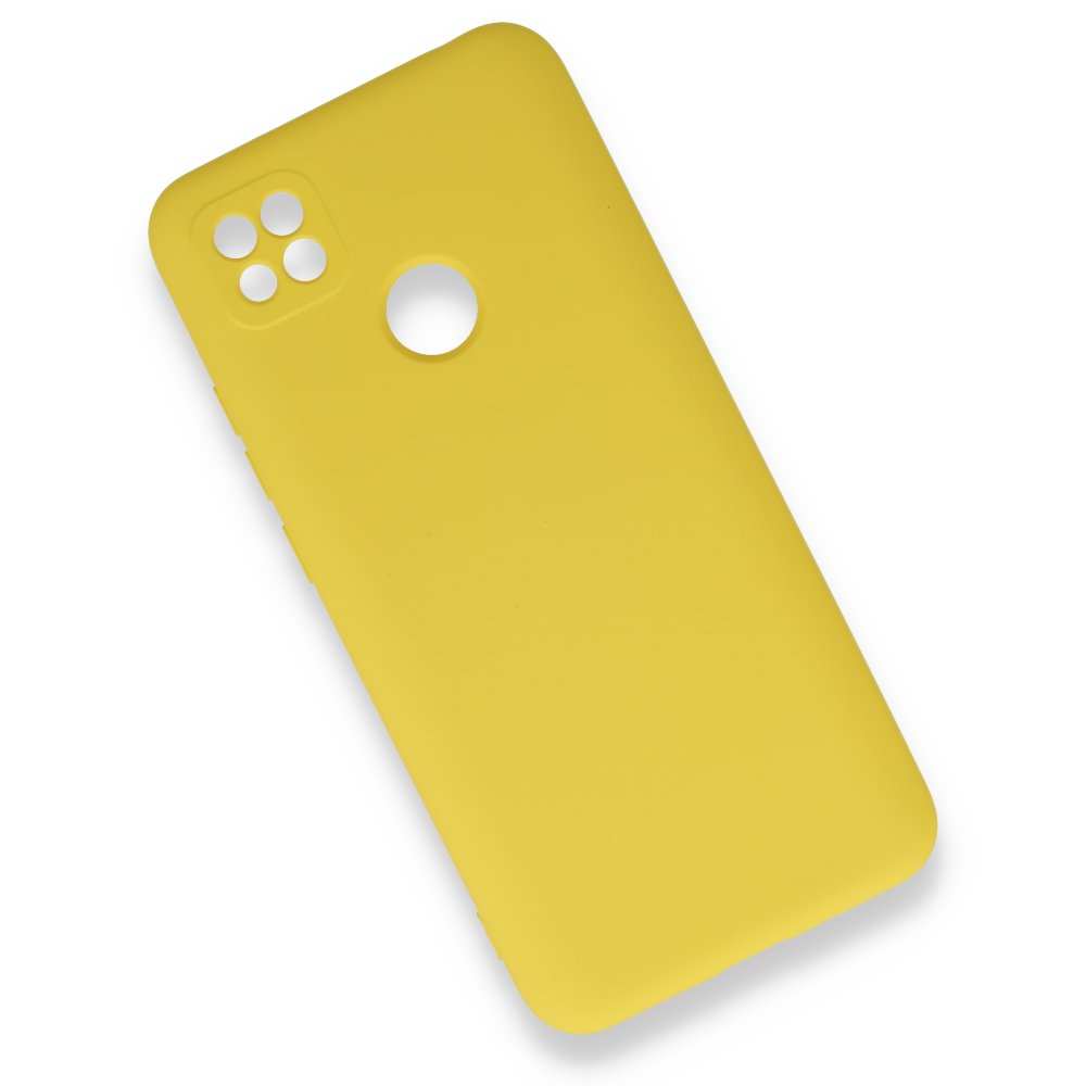 Redmi 9C Kılıf Nano içi Kadife Silikon - Sarı