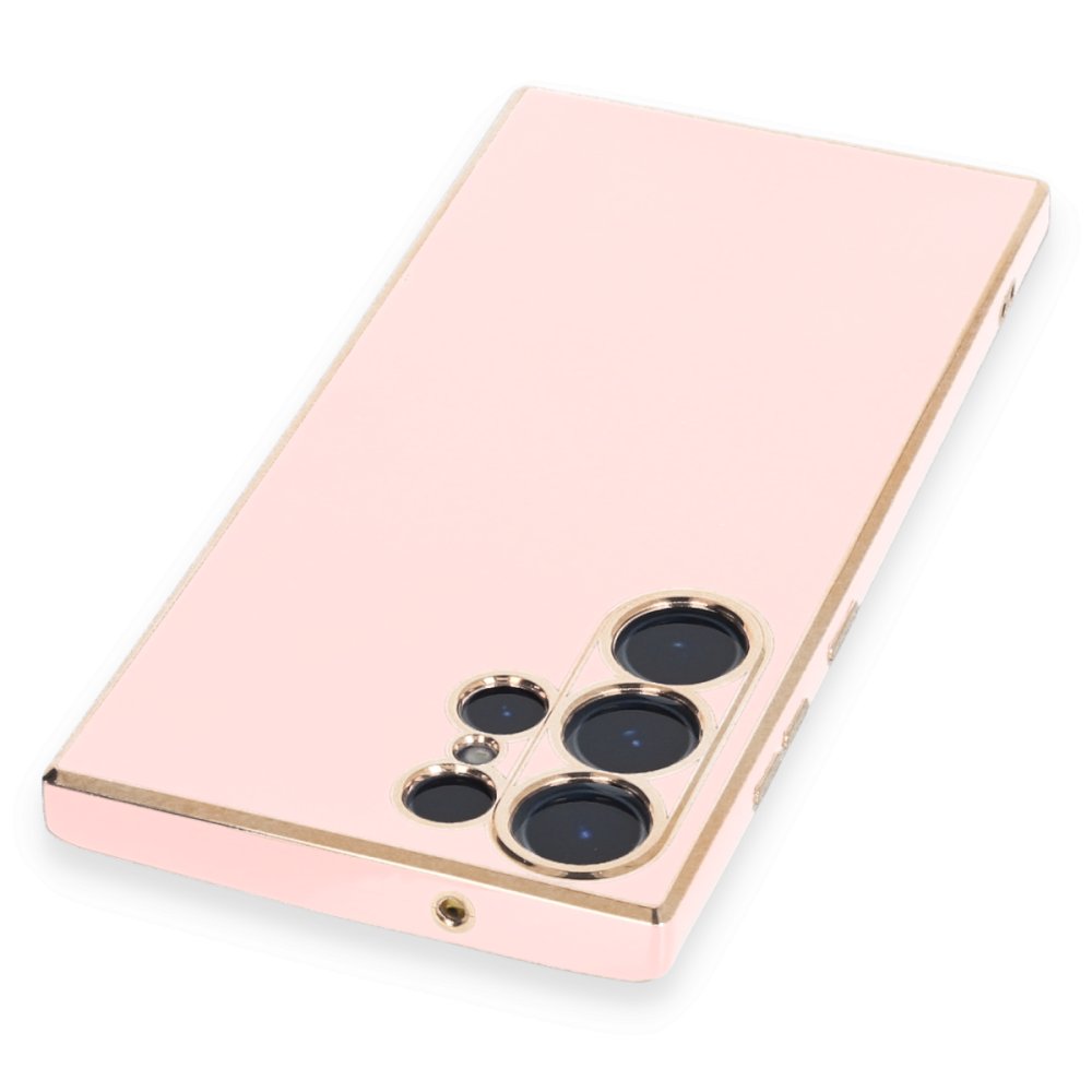  Samsung Galaxy S23 Ultra Kılıf Volet Silikon - Pembe