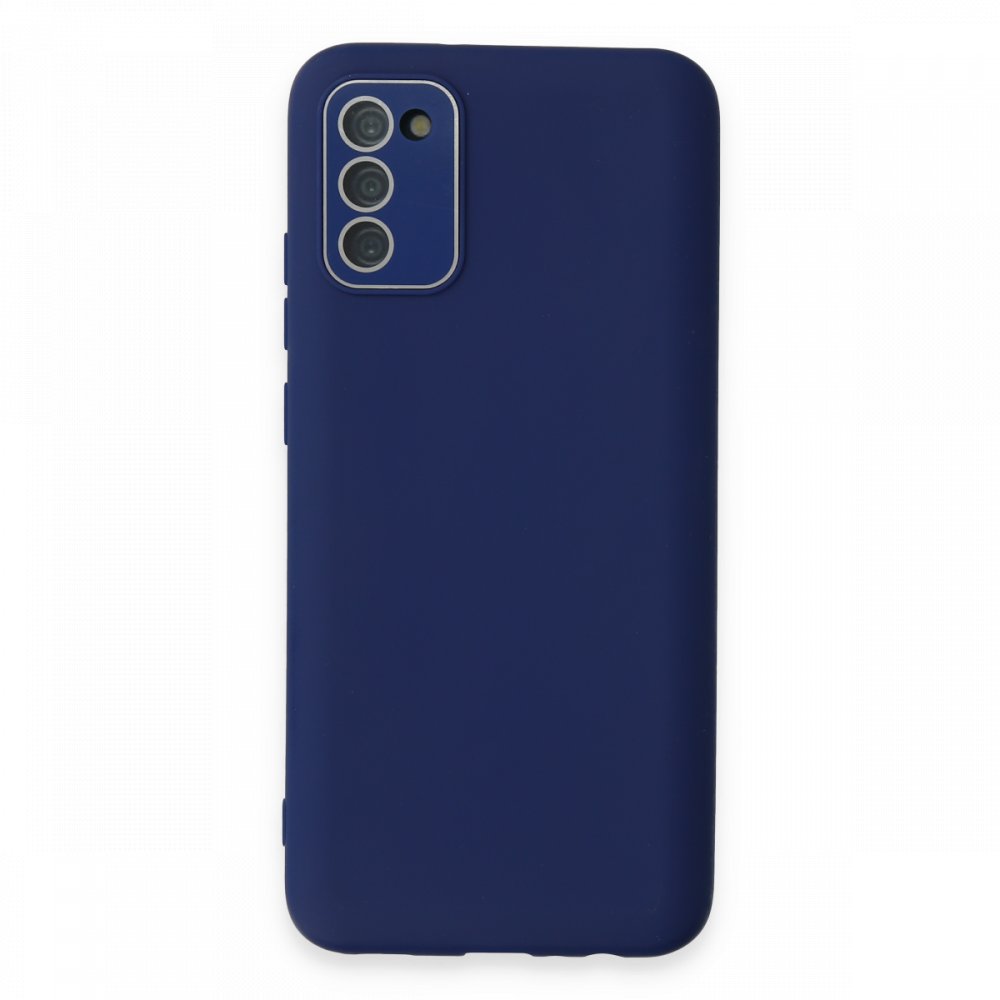 Samsung Galaxy A02S Kılıf Lansman Glass Kapak - Sky Blue Samsung Galaxy A02S Kılıf Lansman Glass Kapak - Sky Blue