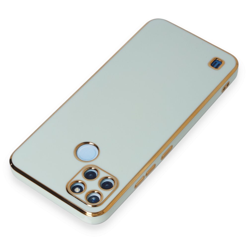 Realme C25Y Kılıf Volet Silikon - Açık Yeşil Realme C25Y Kılıf Volet Silikon - Açık Yeşil
