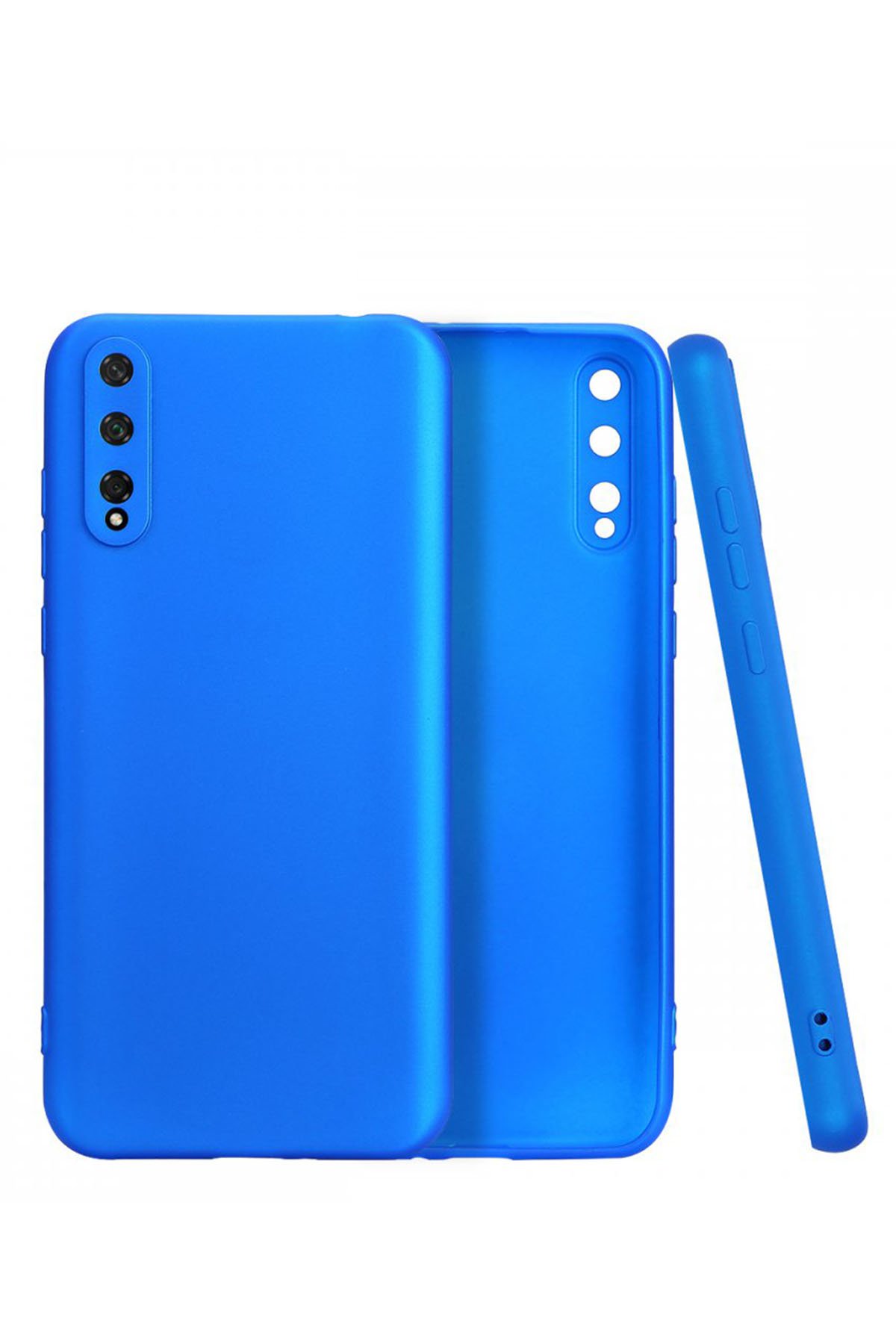Huawei P Smart S Kılıf First Silikon - Mavi Huawei P Smart S Kılıf First Silikon - Mavi