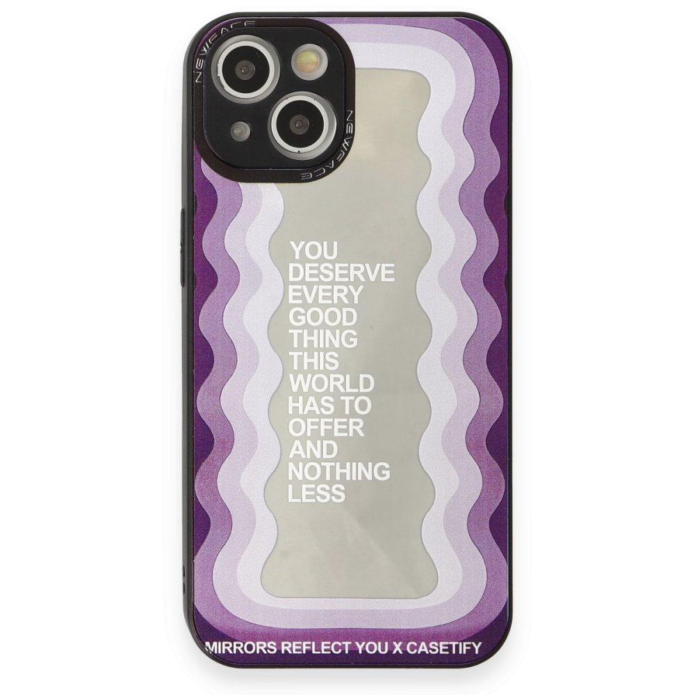  iPhone 14 Kılıf Mirror Desenli Kapak - Mirror - 5