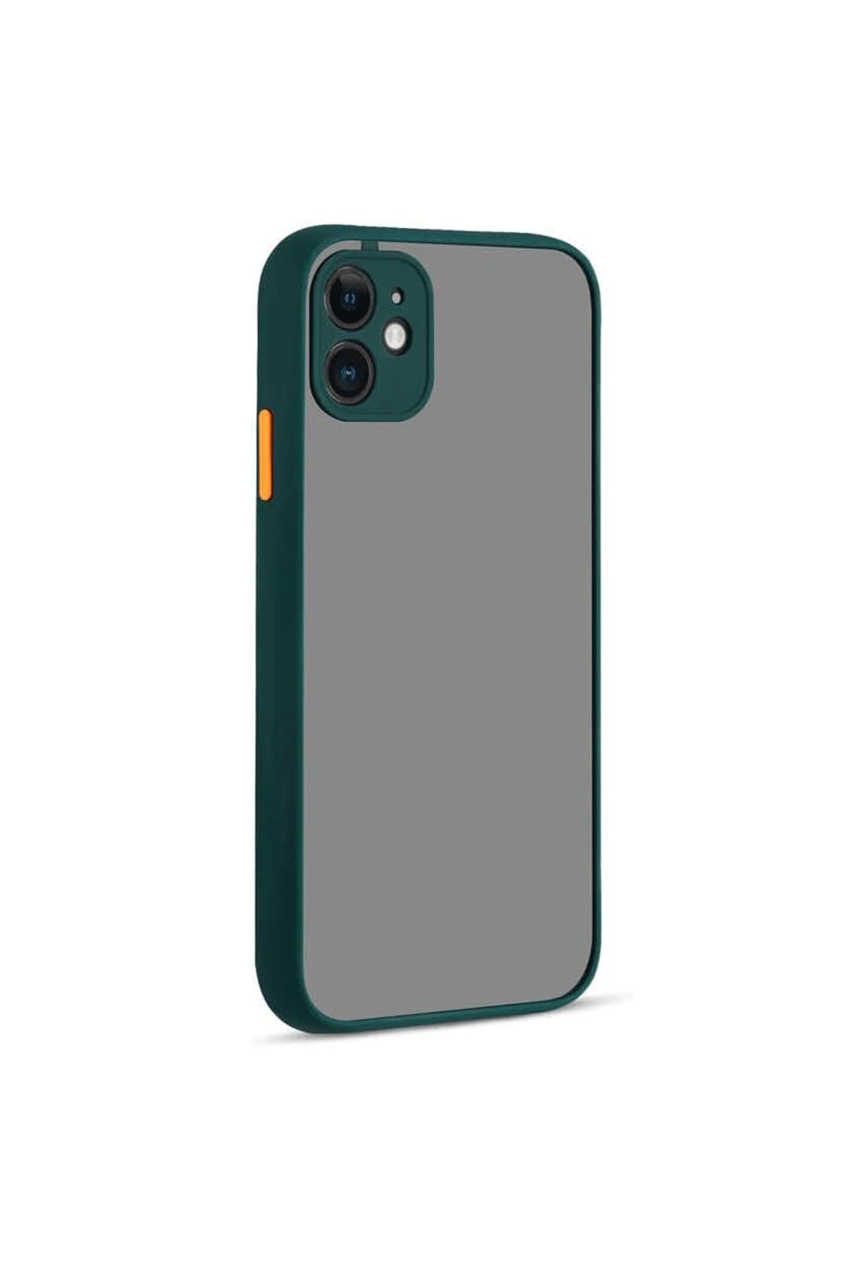 iPhone 12 Kılıf Montreal Silikon Kapak - Yeşil