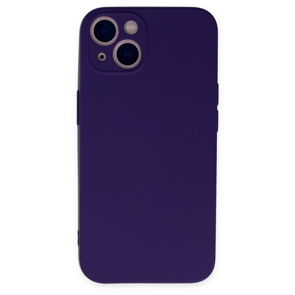 iPhone 13 Mini Kılıf Nano içi Kadife Silikon - Mor iPhone 13 Mini Kılıf Nano içi Kadife Silikon - Mor
