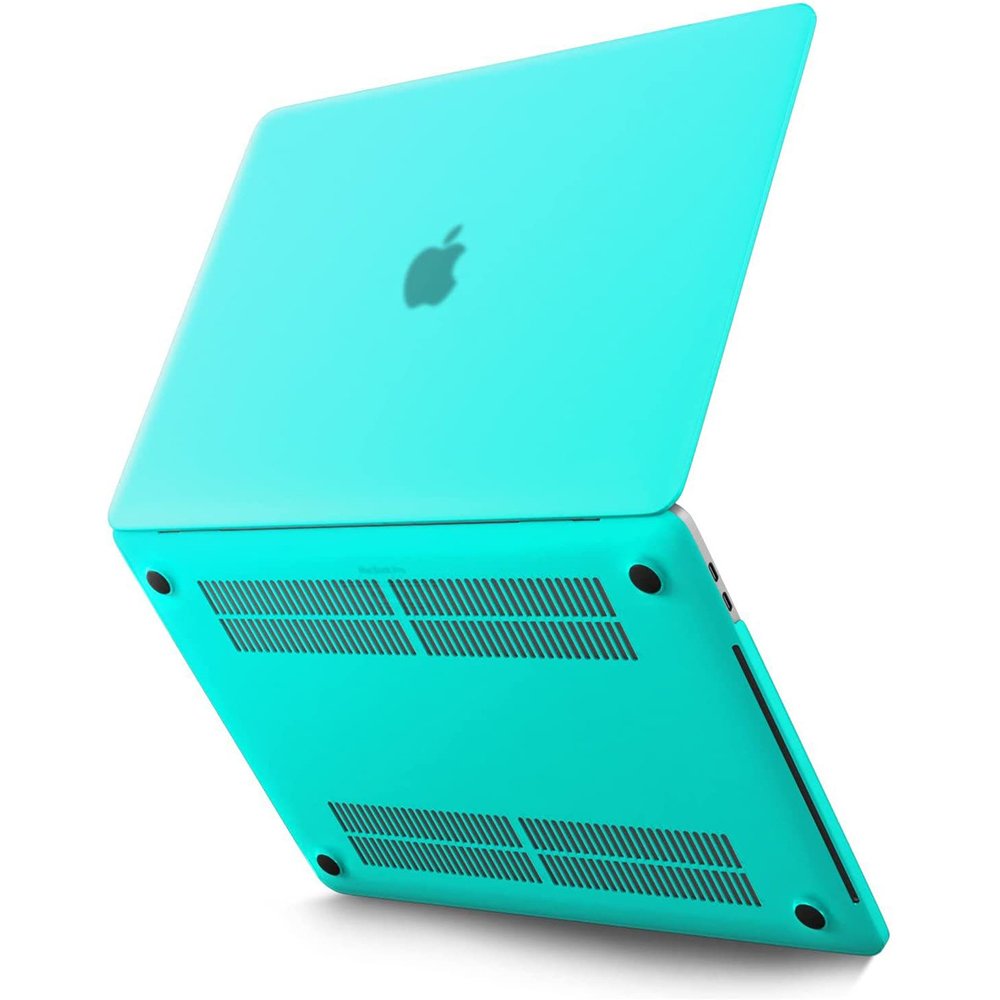 Macbook Pro 13 2021 Macbook Buzlu Kapak - Yeşil Macbook Pro 13 2021 Macbook Buzlu Kapak - Yeşil