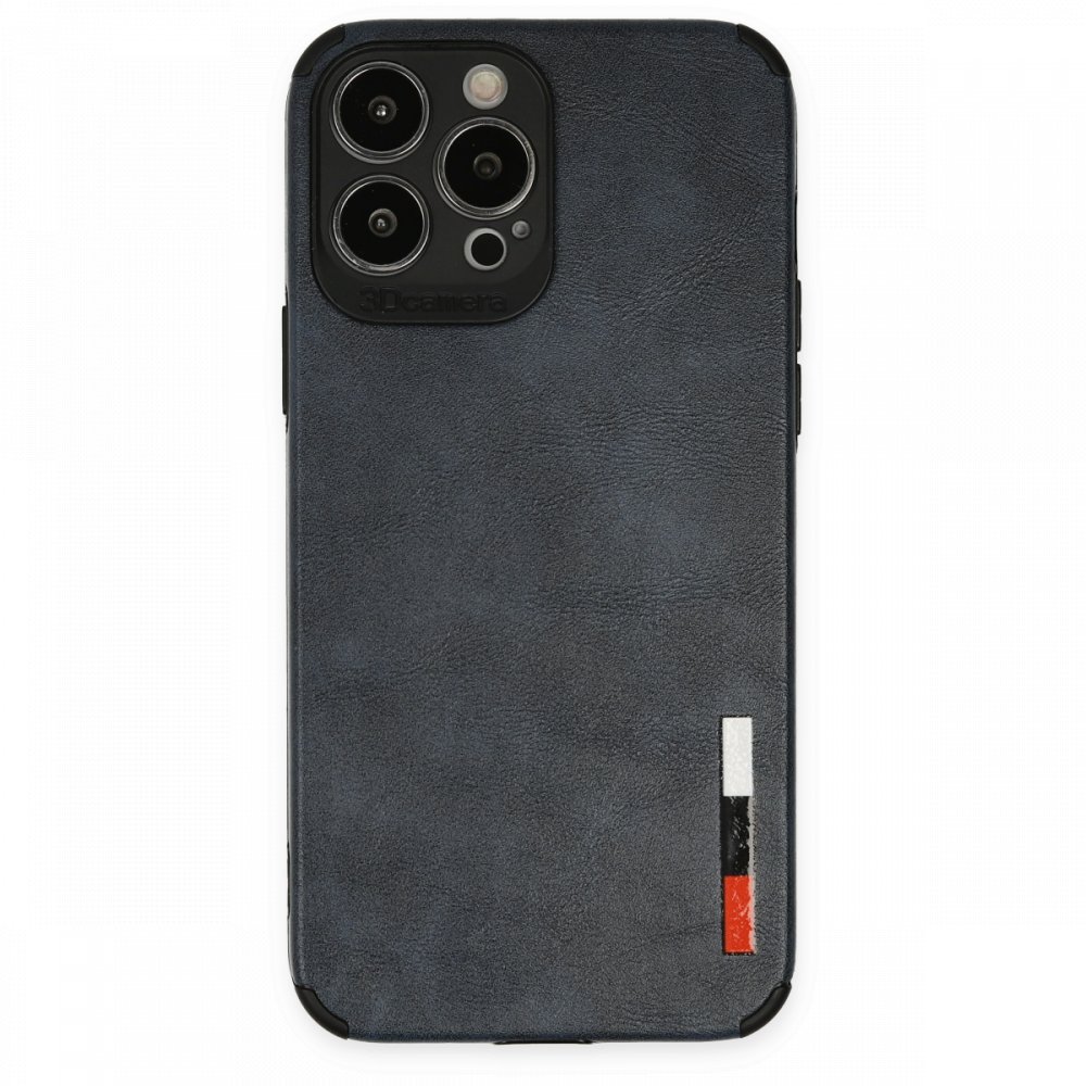  iPhone 13 Pro Kılıf Loop Deri Silikon - Lacivert
