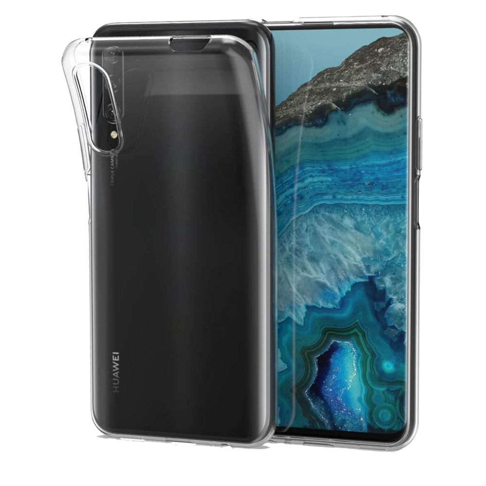 Huawei P Smart Pro / Y9S Kılıf Lüx Şeffaf Silikon  Huawei P Smart Pro / Y9S Kılıf Lüx Şeffaf Silikon