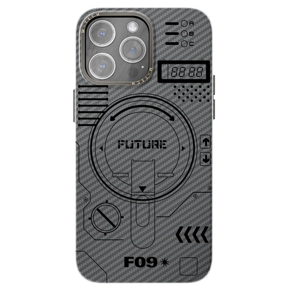 iPhone 14 Pro Kılıf Mekanik Magsafe Kapak - Füme - 3  iPhone 14 Pro Kılıf Mekanik Magsafe Kapak - Füme - 3