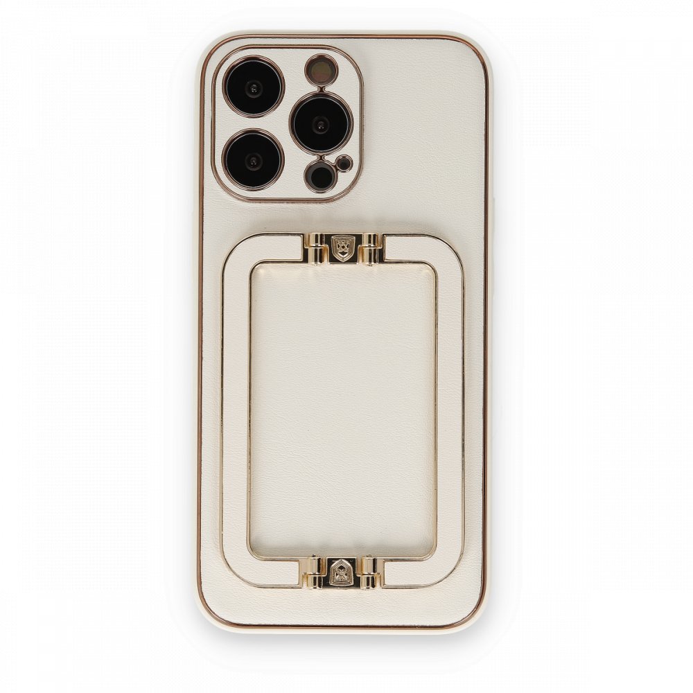 iPhone 13 Pro Max Kılıf Coco Elit Kapak - Beyaz iPhone 13 Pro Max Kılıf Coco Elit Kapak - Beyaz