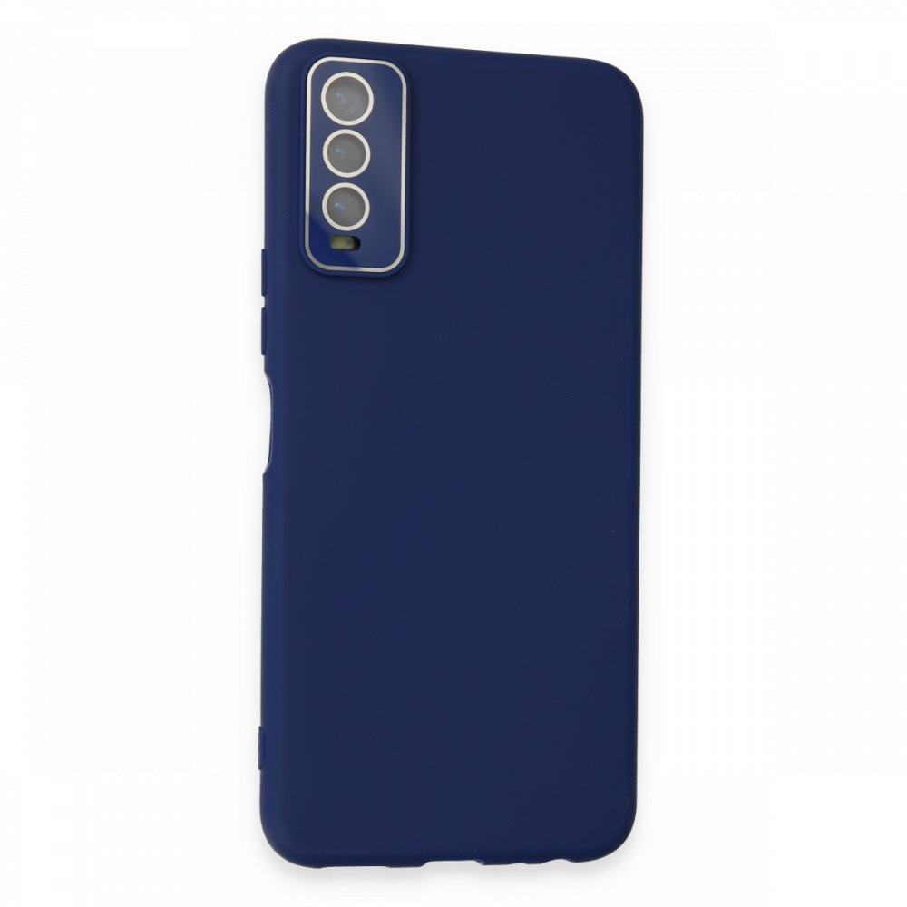  Vivo Y11S Kılıf Lansman Glass Kapak - Sky Blue