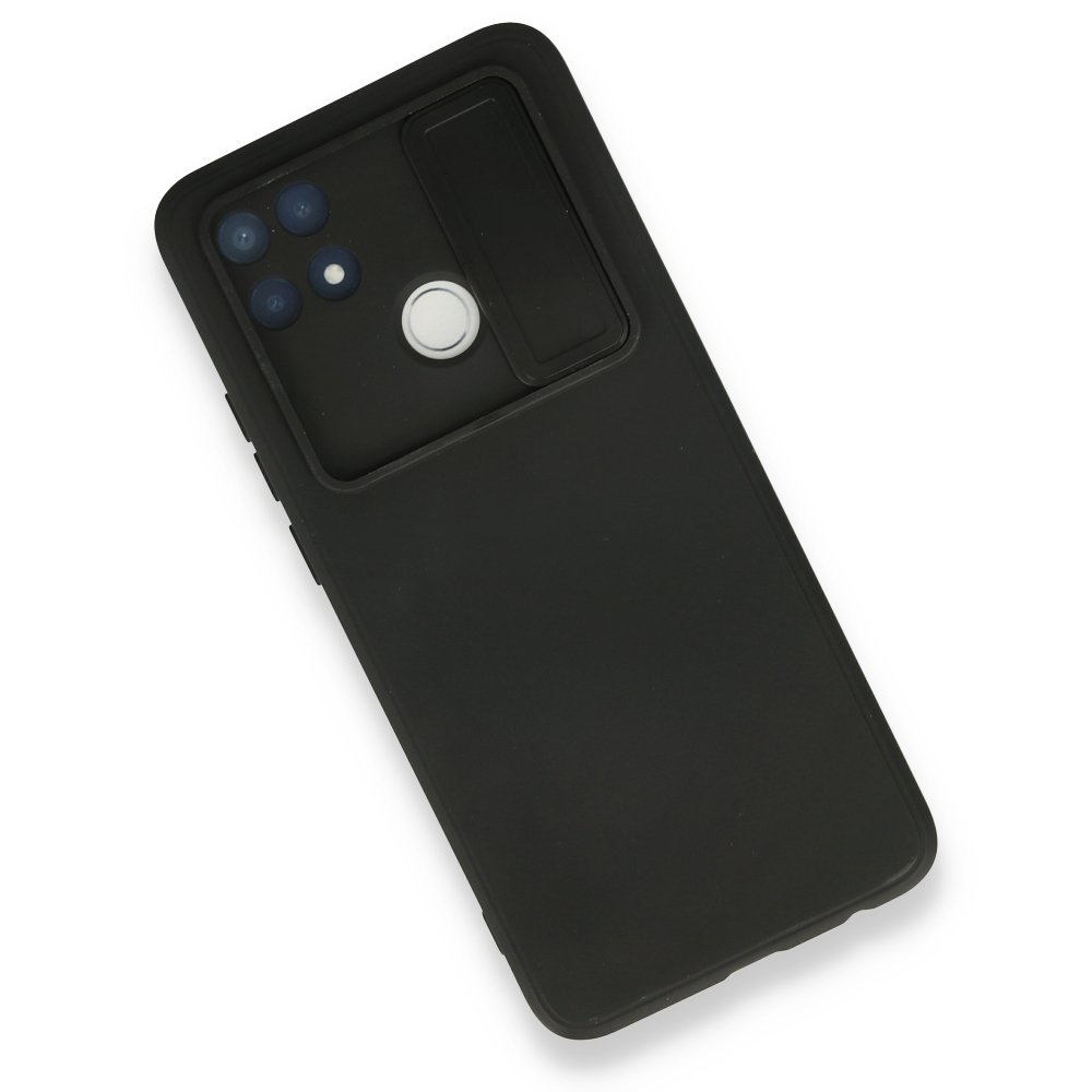 Oppo A15S Kılıf Color Lens Silikon - Siyah Oppo A15S Kılıf Color Lens Silikon - Siyah