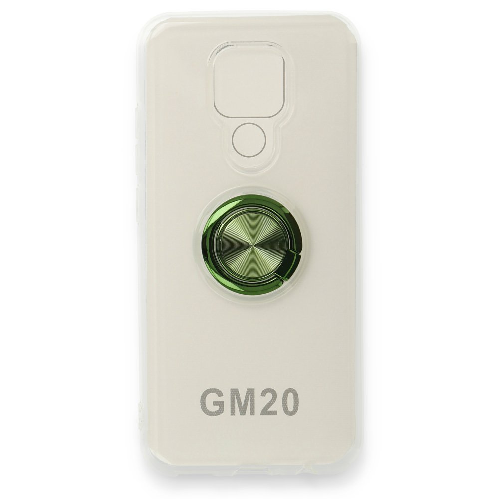  General Mobile GM 20 Kılıf Gros Yüzüklü Silikon - Yeşil