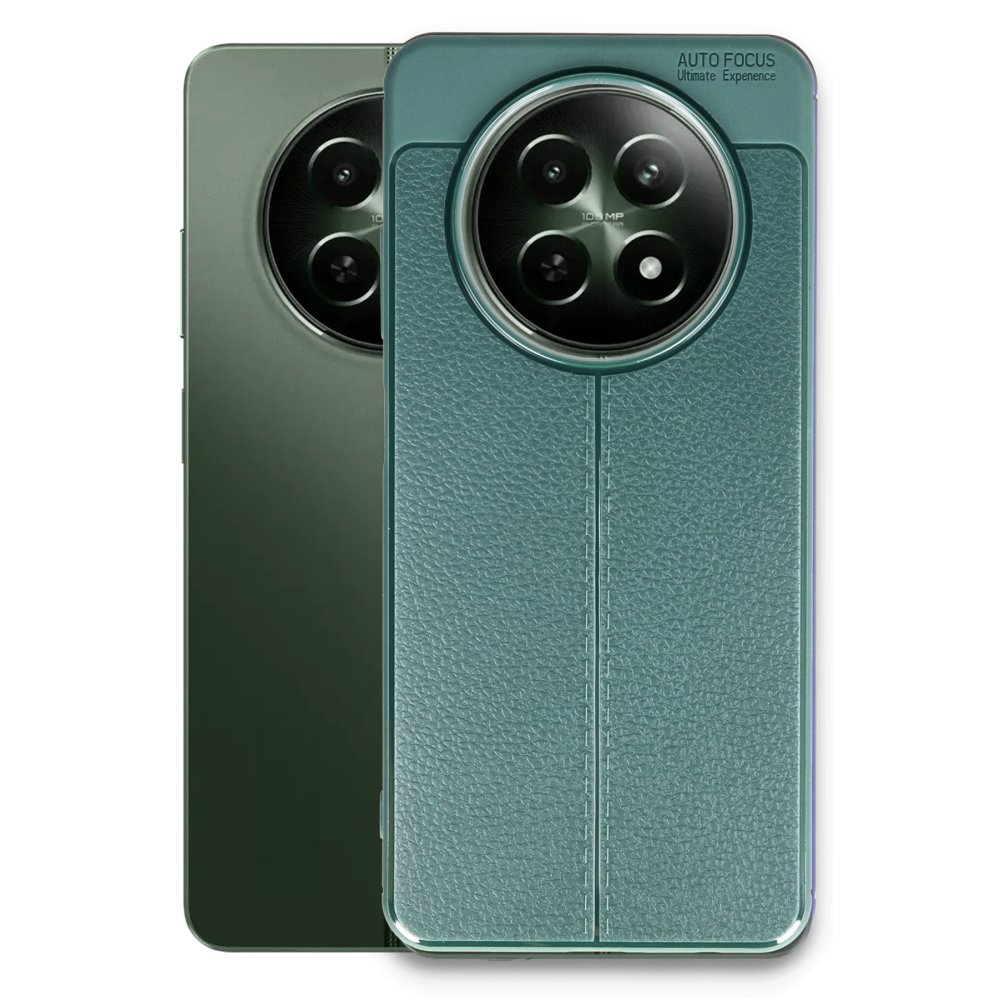  Realme 12 5G Kılıf Auto Focus Kapak - Koyu Yeşil
