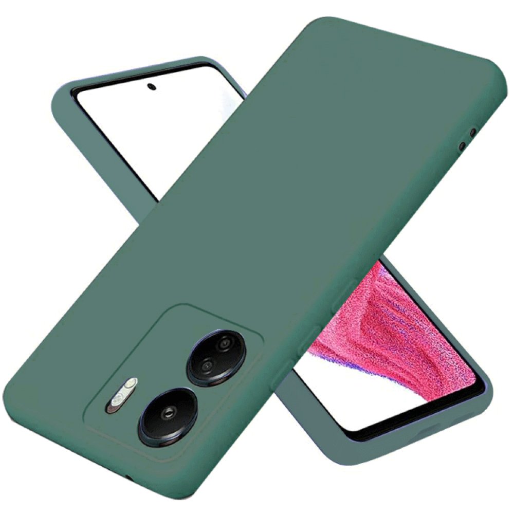 Redmi 13C Kılıf First Silikon - Koyu Yeşil Redmi 13C Kılıf First Silikon - Koyu Yeşil