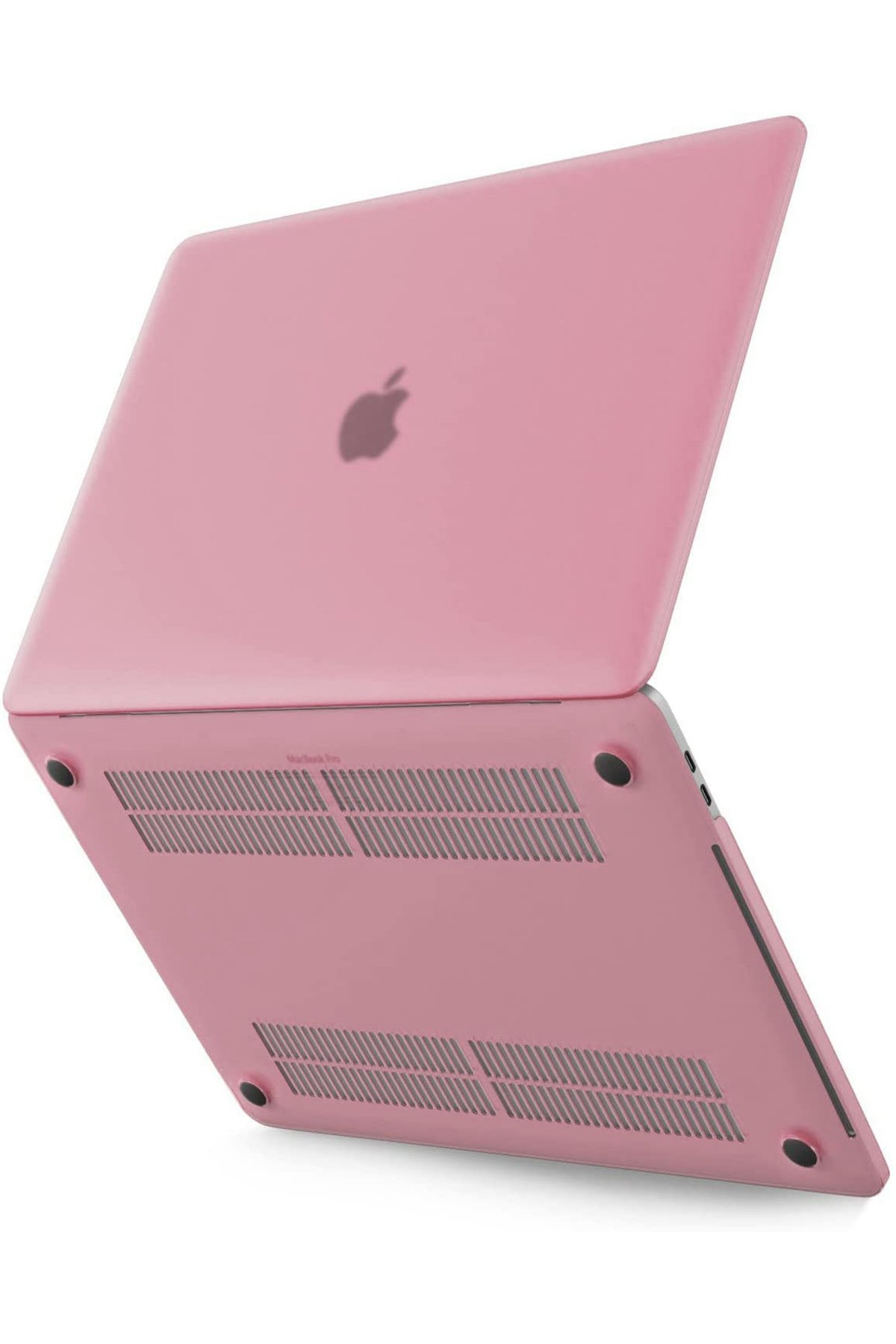 Macbook Pro 13 2020 Macbook Buzlu Kapak - Pembe Macbook Pro 13 2020 Macbook Buzlu Kapak - Pembe