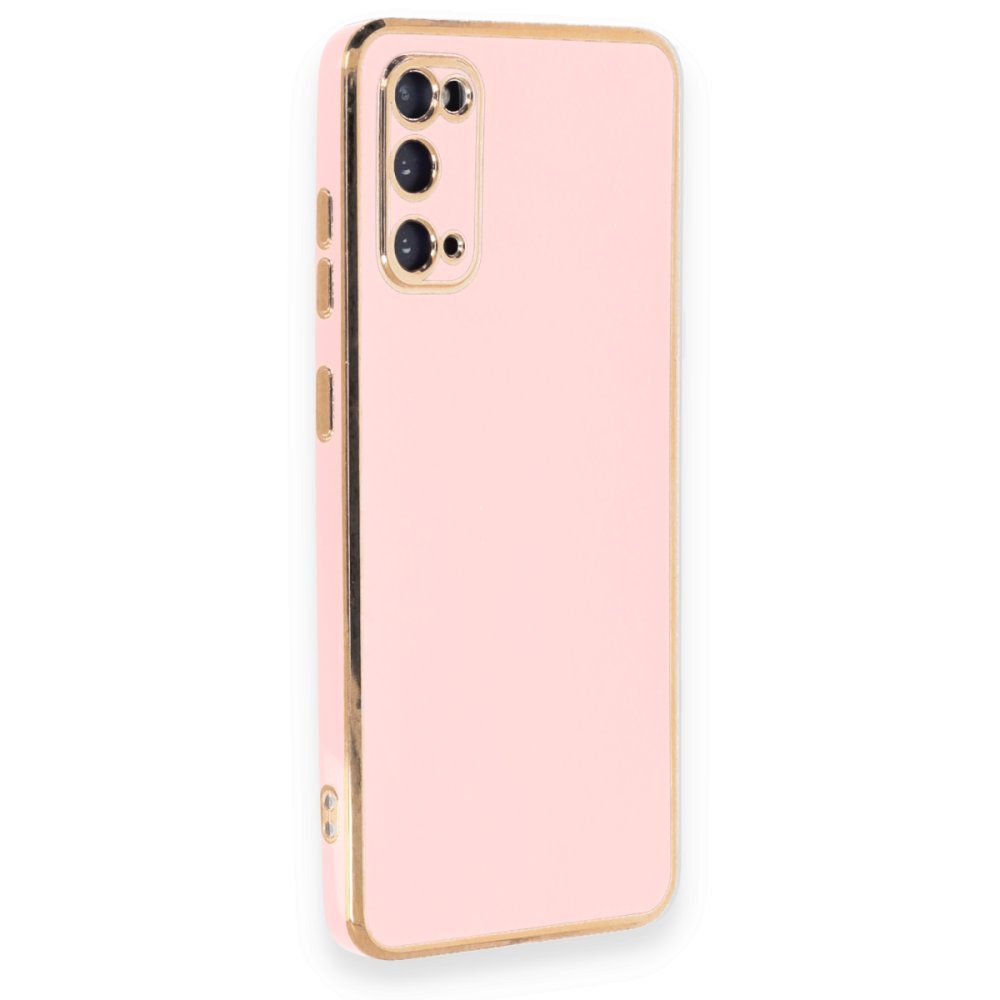  Samsung Galaxy S20 Kılıf Volet Silikon - Pembe