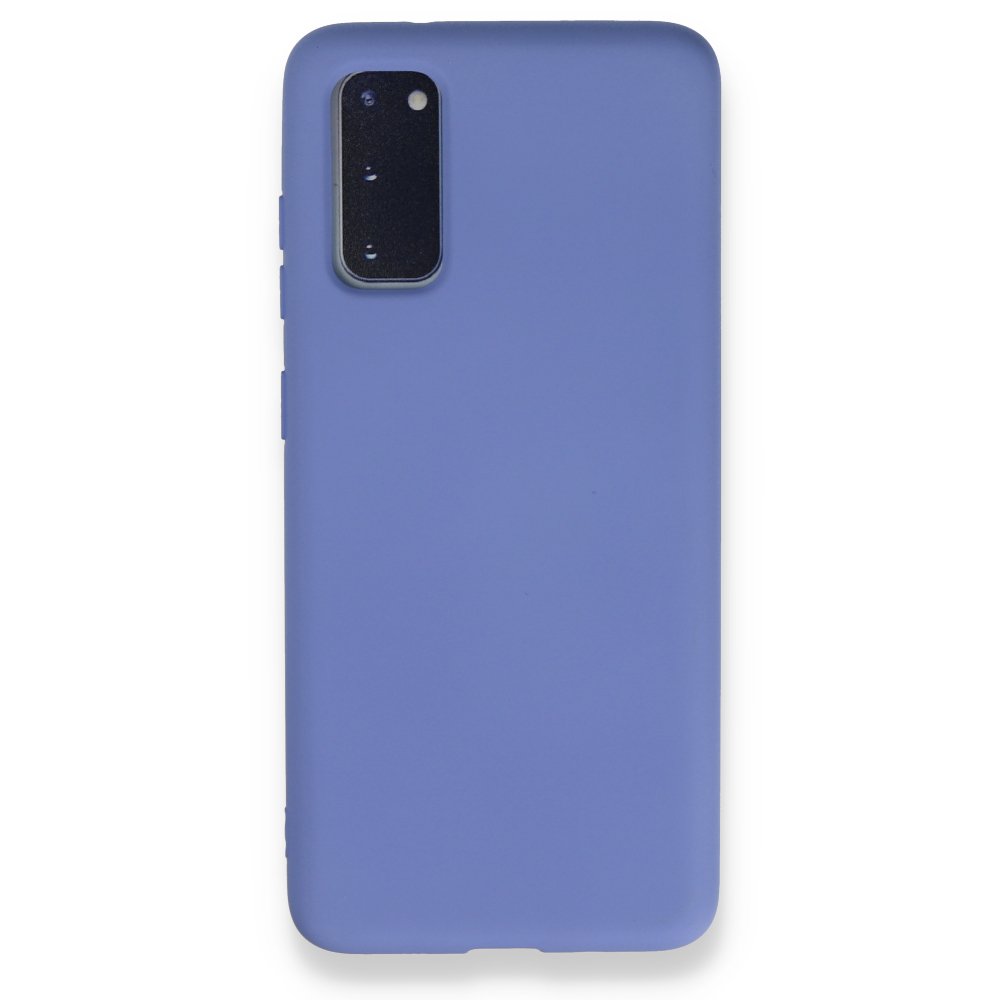  Samsung Galaxy S20 Kılıf Nano içi Kadife Silikon - Lila