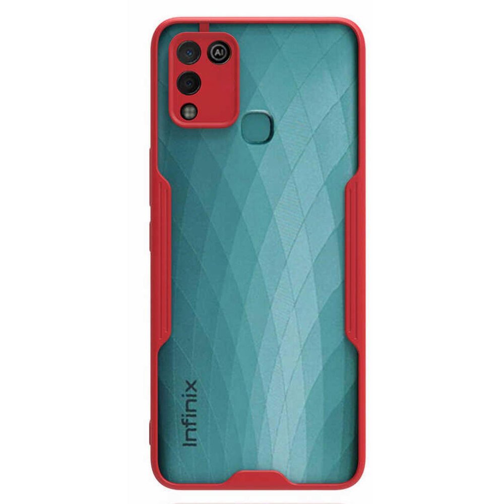 İnfinix Hot 10 Play Kılıf Platin Silikon - Kırmızı İnfinix Hot 10 Play Kılıf Platin Silikon - Kırmızı