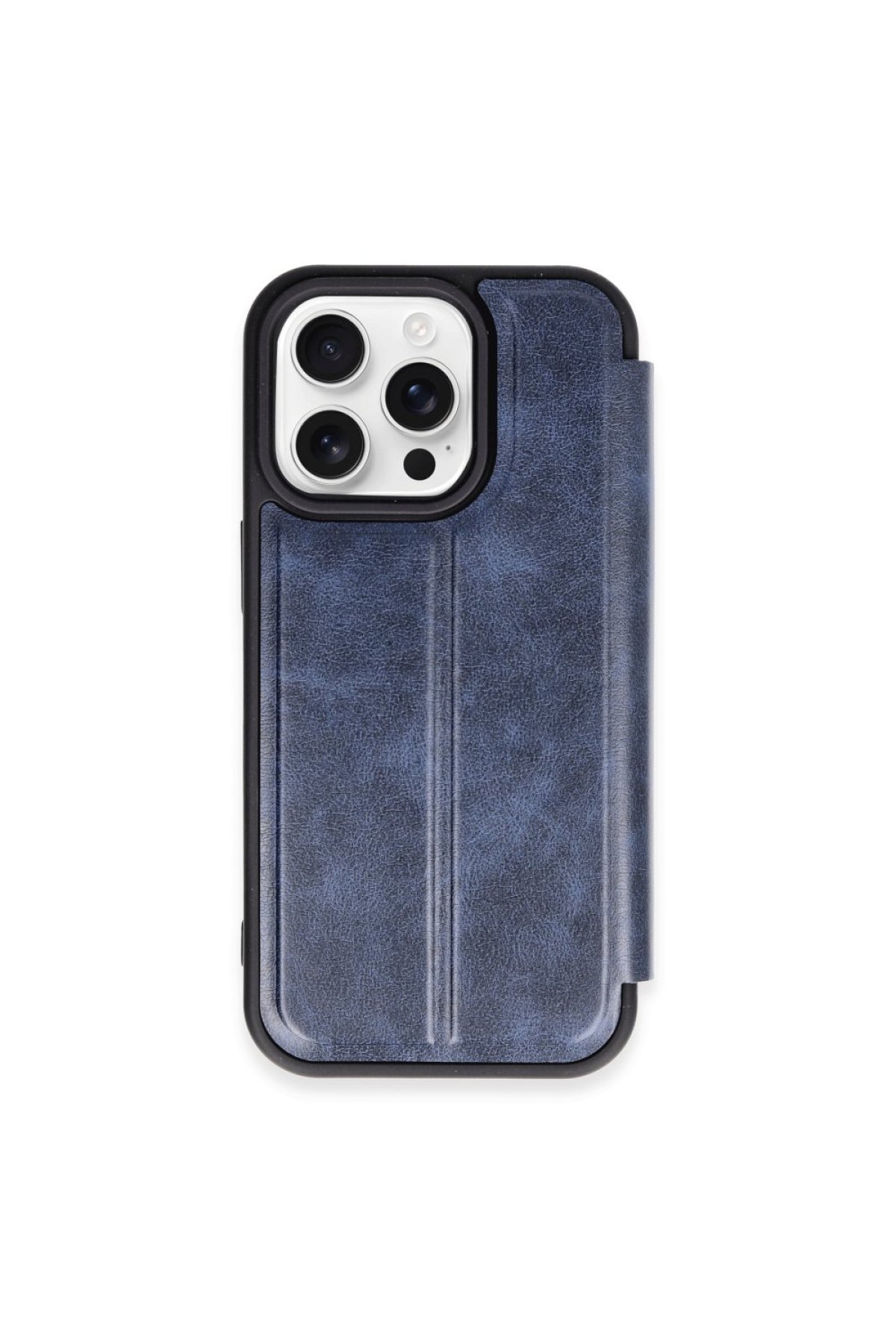  iPhone 15 Pro Max Kılıf Flip Cover - Lacivert