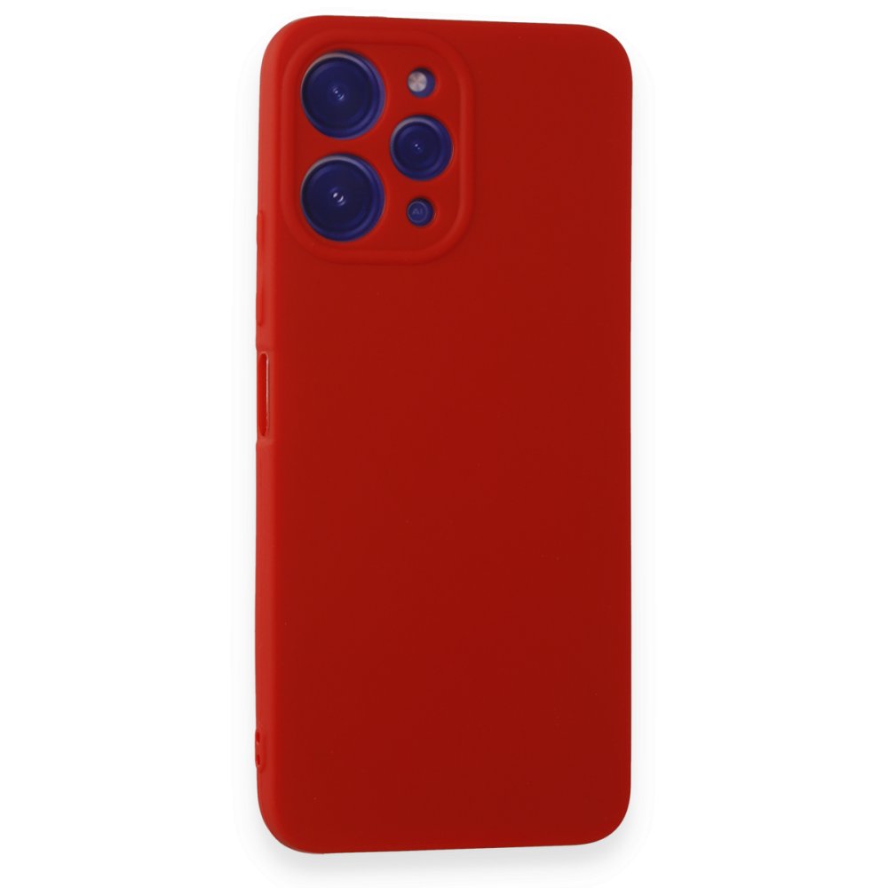 Redmi 12 Kılıf First Silikon - Kırmızı Redmi 12 Kılıf First Silikon - Kırmızı