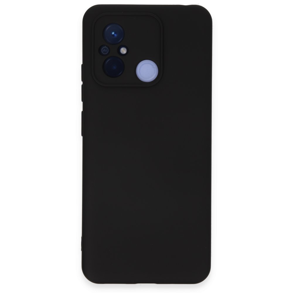 Redmi 12C Kılıf Nano içi Kadife Silikon - Siyah