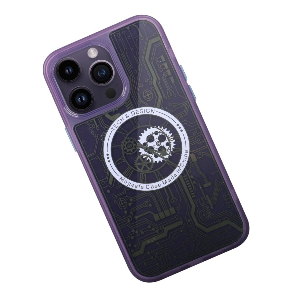  iPhone 14 Pro Kılıf Magic Magneticsafe Silikon - Derin Mor