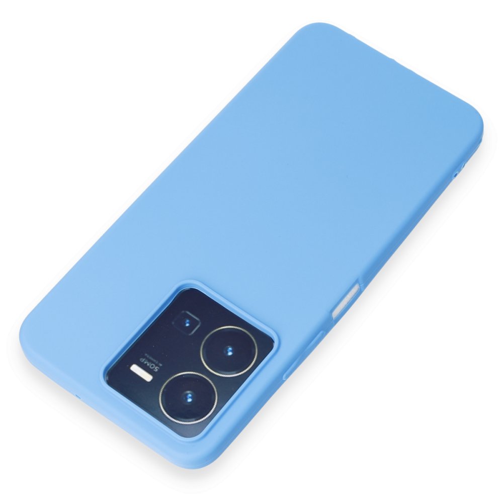 Vivo Y35 Kılıf First Silikon - Mavi Vivo Y35 Kılıf First Silikon - Mavi