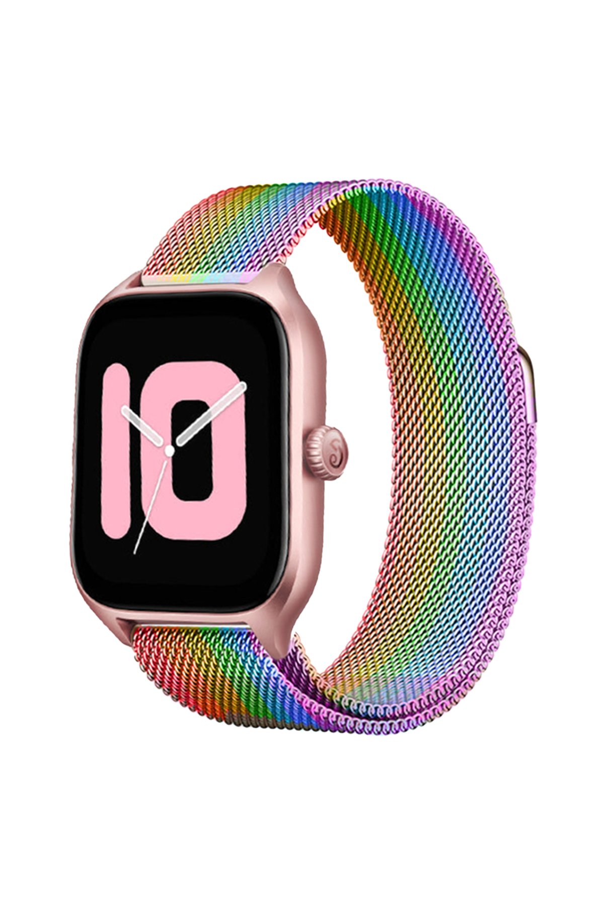  Watch 22mm Metal Mıknatıslı Kordon - Gökkuşağı