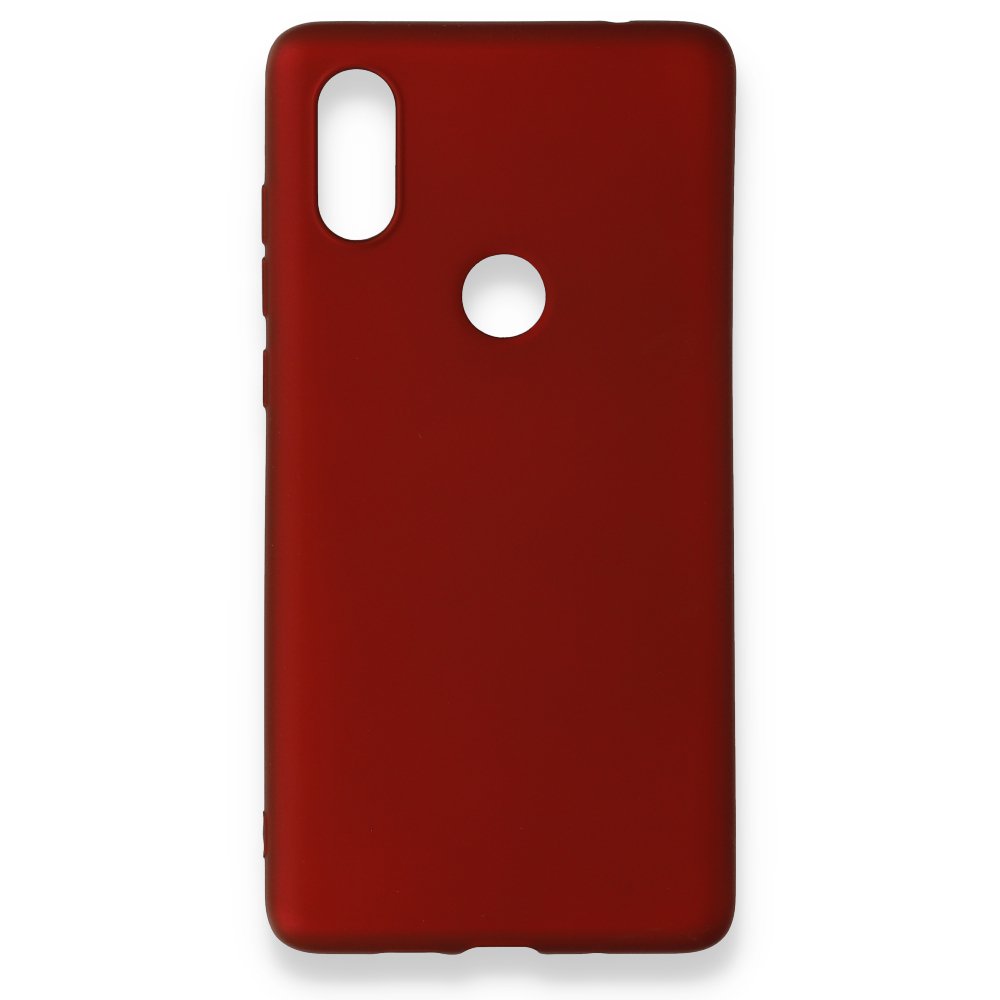  Xiaomi Mi Mix 2S Kılıf First Silikon - Bordo