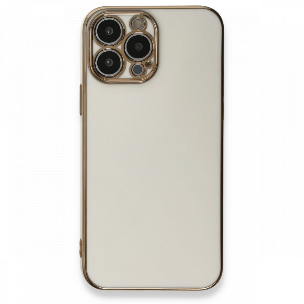  iPhone 13 Pro Kılıf Volet Silikon - Beyaz