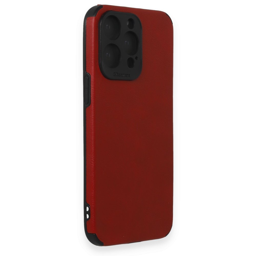 iPhone 15 Pro Kılıf Loop Deri Silikon - Kırmızı iPhone 15 Pro Kılıf Loop Deri Silikon - Kırmızı