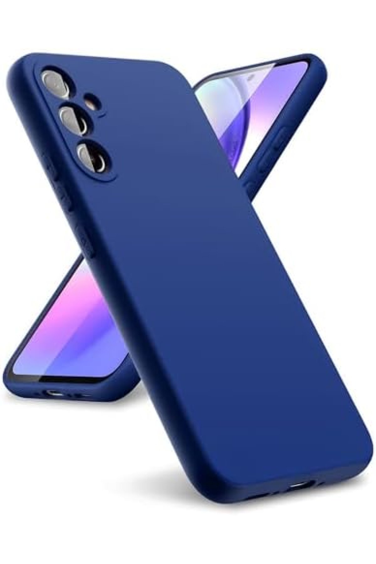  Samsung Galaxy A24 4G Kılıf First Silikon - Lacivert