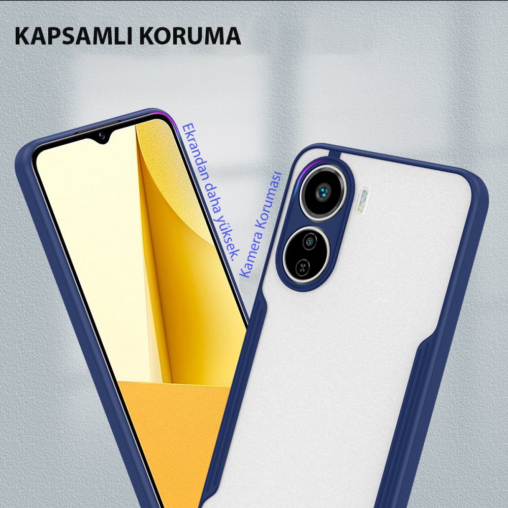 Vivo Y16 Kılıf Platin Silikon - Kırmızı  Vivo Y16 Kılıf Platin Silikon - Kırmızı