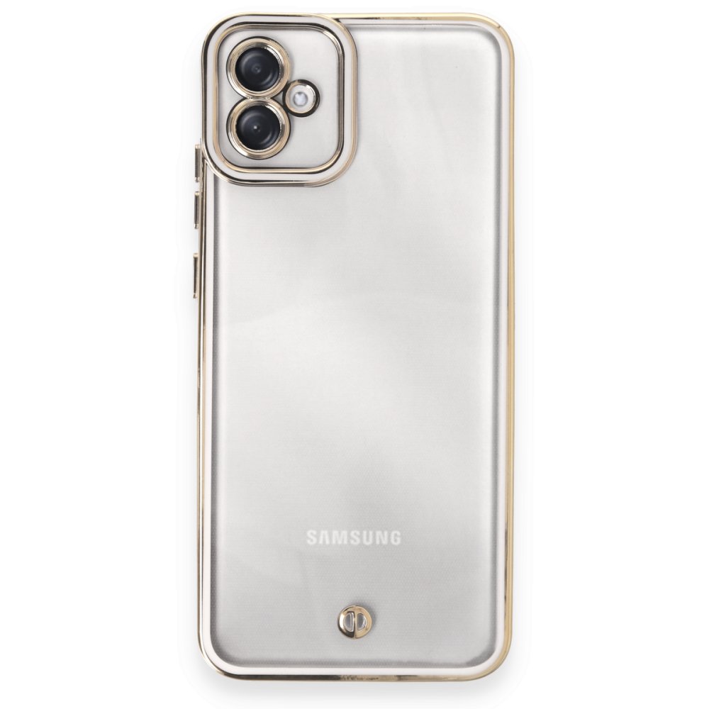  Samsung Galaxy A04E Kılıf Liva Lens Silikon - Beyaz