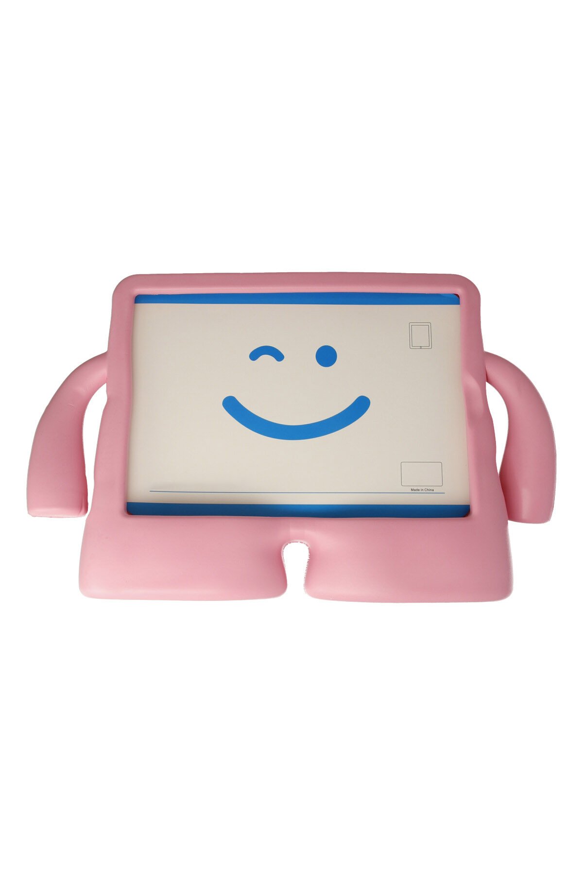 iPad Mini 4 Kılıf Karakter Tablet Silikon - Açık Pembe iPad Mini 4 Kılıf Karakter Tablet Silikon - Açık Pembe