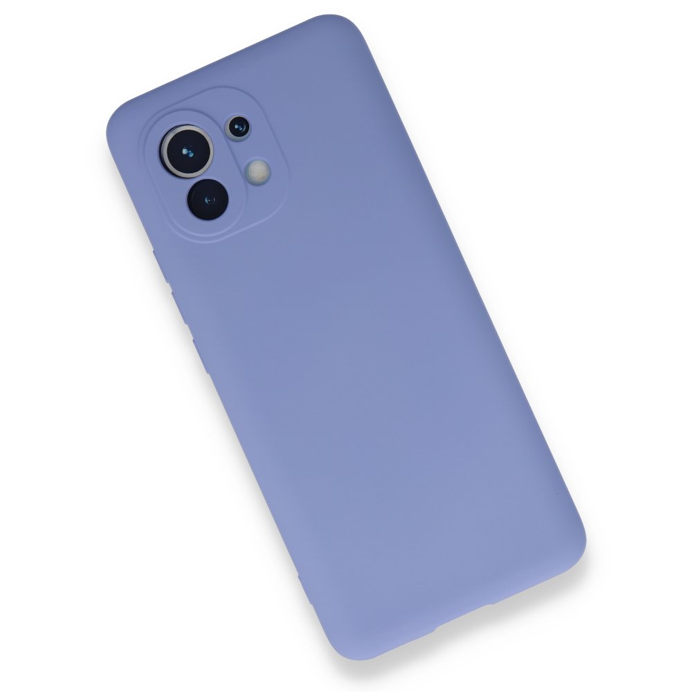  Xiaomi Mi 11 Kılıf Nano içi Kadife Silikon - Lila